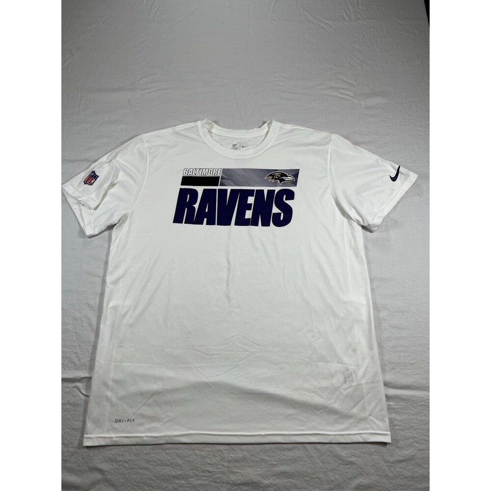 Nike NFL Baltimore Ravens "On-Field" Training T-Shirt Men’s XL White CK1692-100